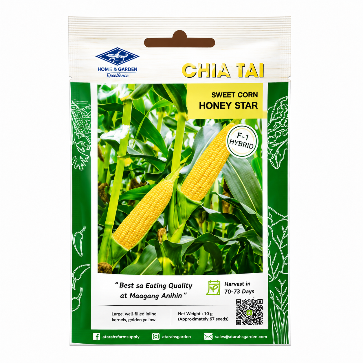 Sweet Corn Honey Star F1 Seeds